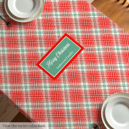 Merry Christmas Tablecloth Monogram Gift Idea Tischdecke