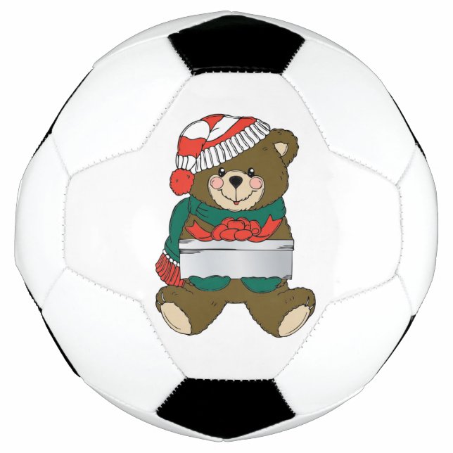 "MERRY CHRISTMAS" TEDDY BEAR FUßBALL (Vorderseite)