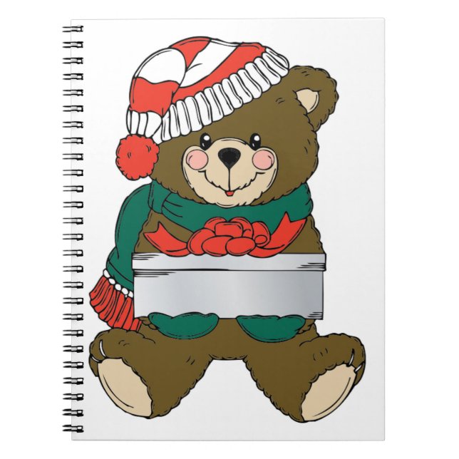 "MERRY CHRISTMAS" TEDDY BEAR NOTIZBLOCK (Vorderseite)