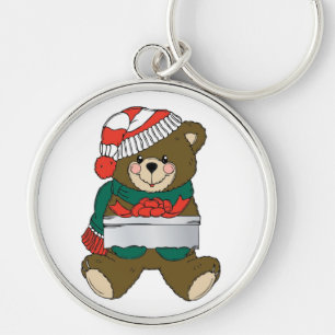 "MERRY CHRISTMAS" TEDDY BEAR SCHLÜSSELANHÄNGER