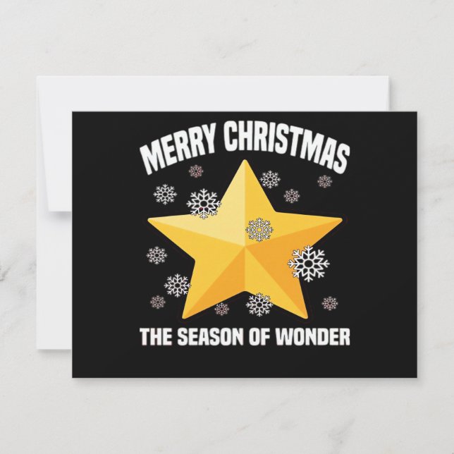 MERRY CHRISTMAS - THE SEASON OF WONDER  Star and S (Vorderseite)