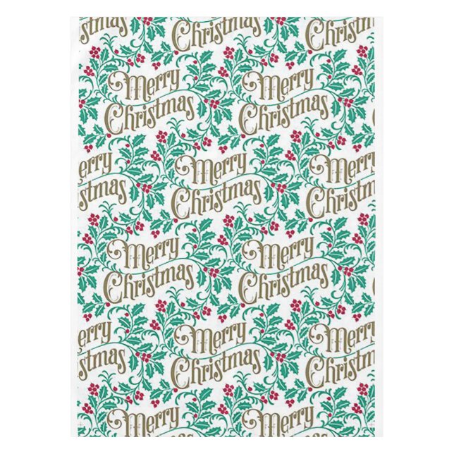 "Merry Christmas" Tischdecke (Vorderseite)