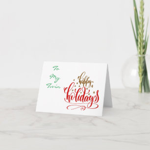 MERRY CHRISTMAS TO A SPECIAL "TWIN" KARTE