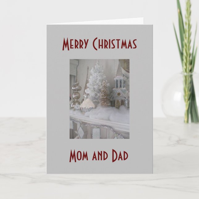 MERRY CHRISTMAS TO **MEINE ELTERN** FEIERTAGSKARTE (Vorderseite)