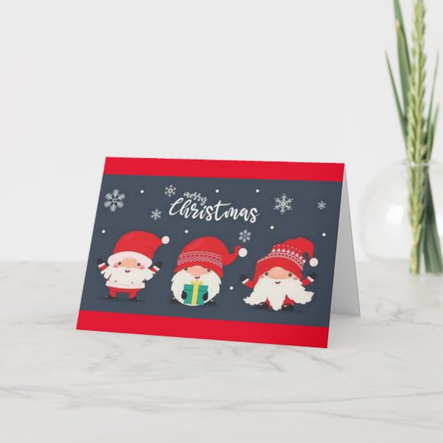 MERRY CHRISTMAS TO "MEINE FREUND & FAMILY" CARD KARTE (Vorderseite)