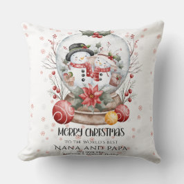 Merry Christmas To The World's Best Grandparents  Kissen