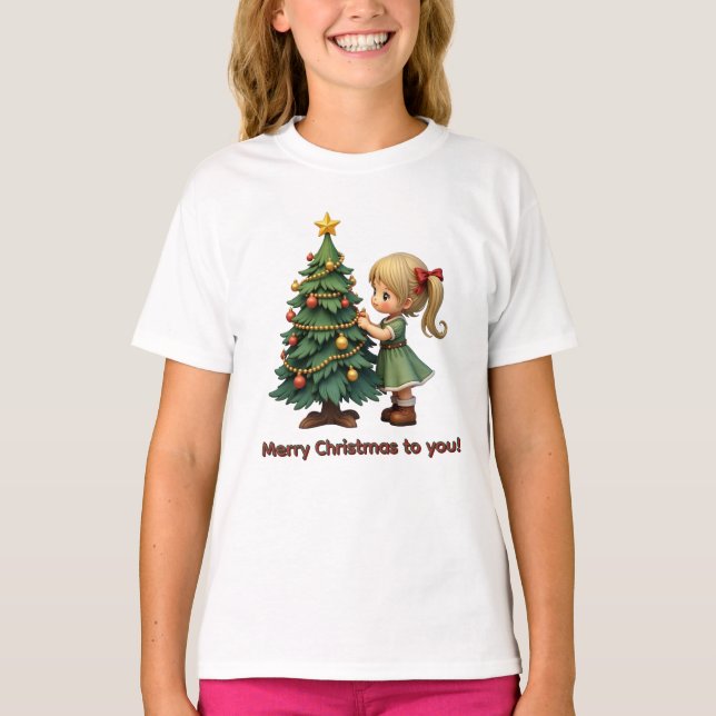 Merry Christmas to You! Holiday T-Shirt for Kids (Vorderseite)