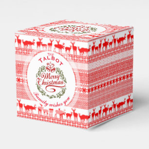 MERRY CHRISTMAS Traditionelle personalisierte Gef Geschenkschachtel