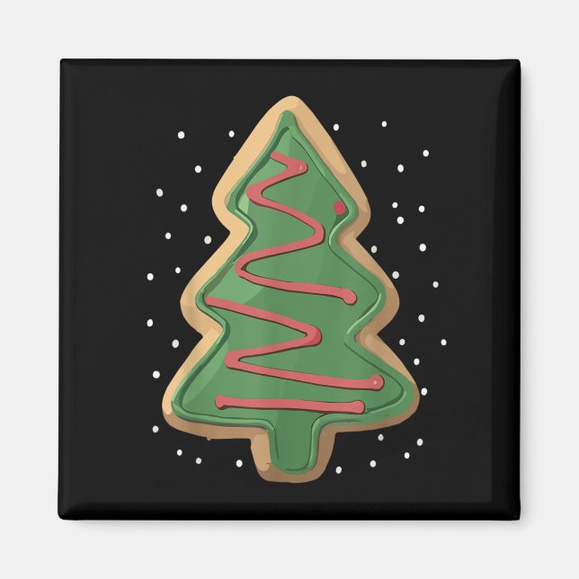 Merry Christmas Tree Christmas  Magnet (Vorne)