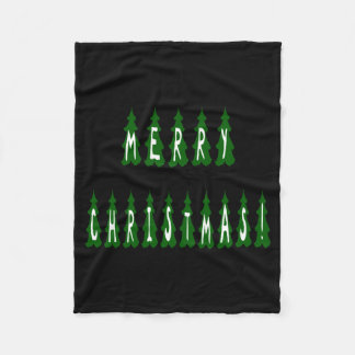 Merry Christmas Tree Font Girls And Boys  Fleecedecke