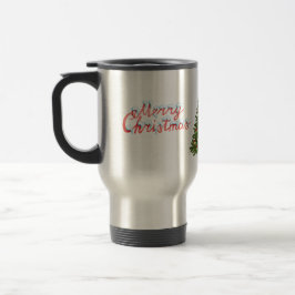 Merry Christmas Tree Travel Commuter Coffee Mug Reisebecher