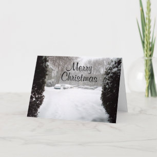 MERRY CHRISTMAS ÜBER DIE MILES-Karte Feiertagskarte