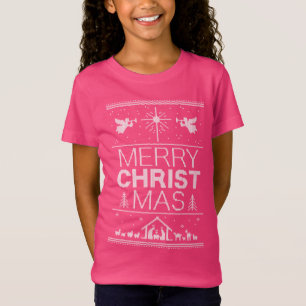 Merry CHRISTmas Ugly Sweater Religious Christlich T-Shirt