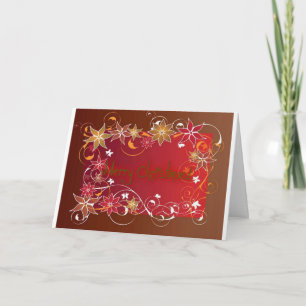 MERRY CHRISTMAS UND GLÜCKLICH NEUES JAHR FEIERTAGSKARTE