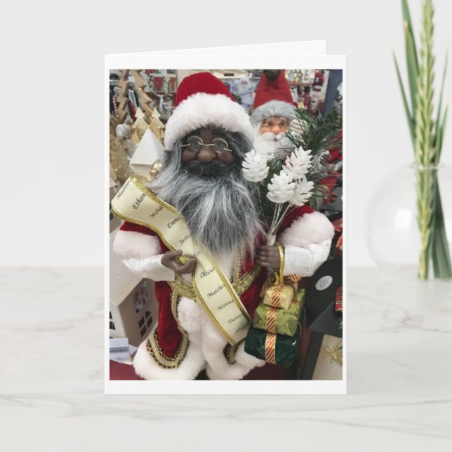 *MERRY CHRISTMAS* und *GLÜCKLICH NEUES JAHR* Karte (Vorderseite)