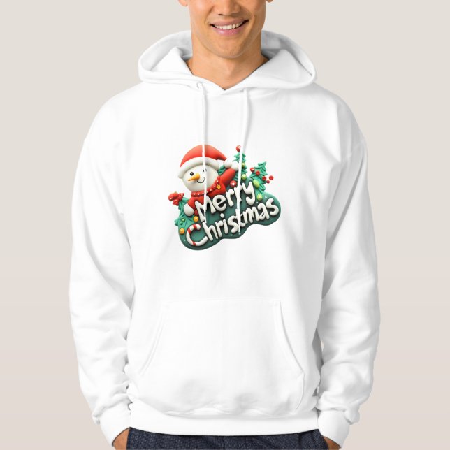 Merry Christmas Unique Hoodie (Vorderseite)
