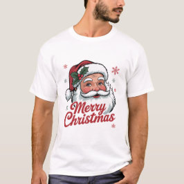 Merry Christmas Vintage Retro | Santa Claus T-Shirt