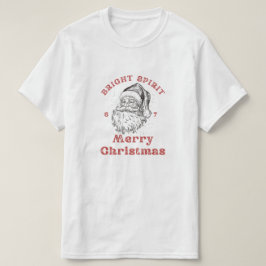 Merry Christmas Vintage Santa T-Shirt –