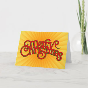 MERRY CHRISTMAS - Vintage Weihnachtsentwürfe Feiertagskarte