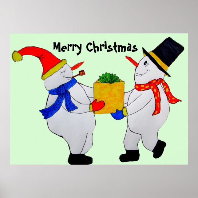 MERRY CHRISTMAS VON DEN SCHNEEIERN POSTER (Vorne)