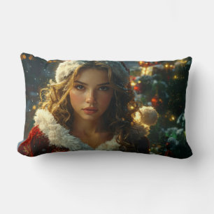 MERRY CHRISTMAS von Santa Girl Lendenkissen
