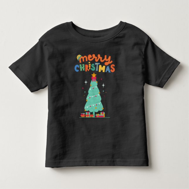 MERRY CHRISTMAS - Weihnachtsbaum T - Shirt (Vorderseite)