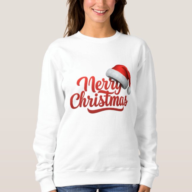 Merry Christmas White sweatshirt gift (Vorderseite)