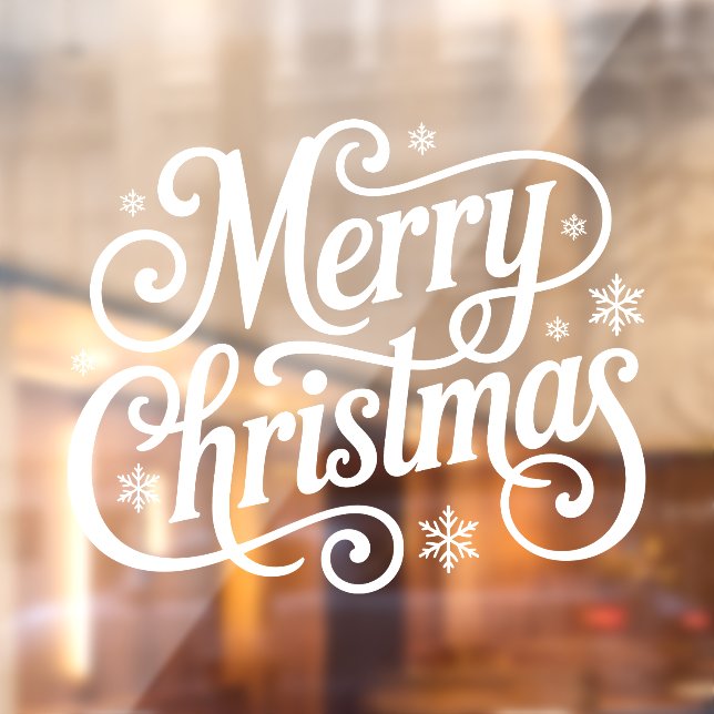 Merry Christmas Window Cling Fensteraufkleber (Blatt 2)