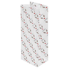 Merry Christmas Winking Rudolph Geschenktüte Für Weinflaschen