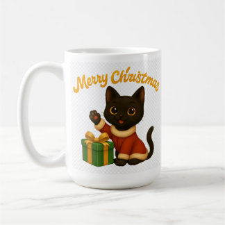 Merry Christmas with Emi the Black Cat Kaffeetasse