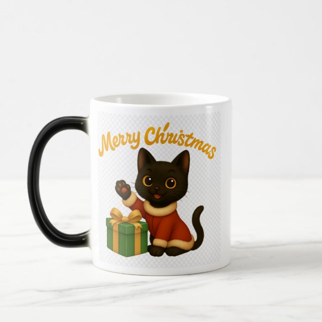 Merry Christmas with Emi the Black Cat Verwandlungstasse (Links)