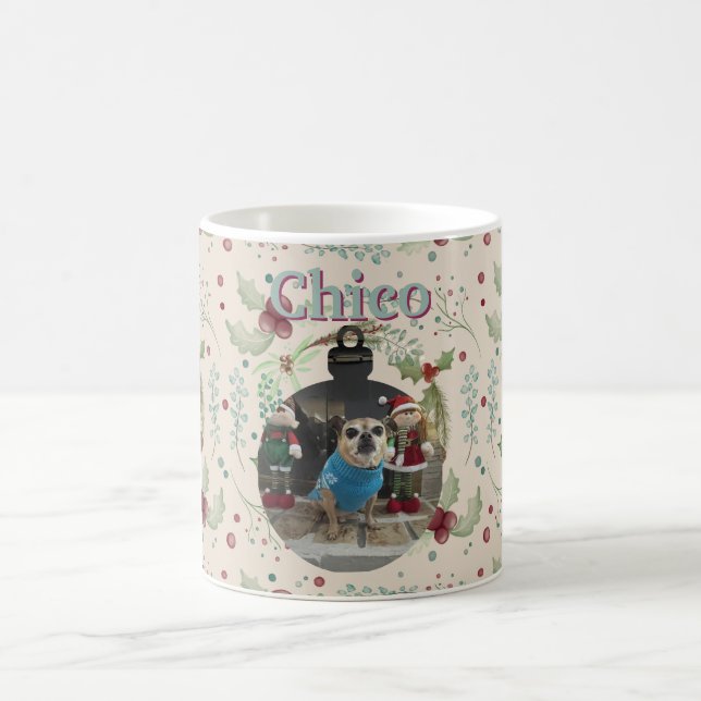 Merry Christmas Woodland Evergreen Wreath  Kaffeetasse (Mittel)