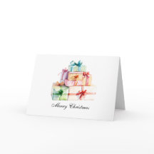 Merry Christmas Wrapped Gifts