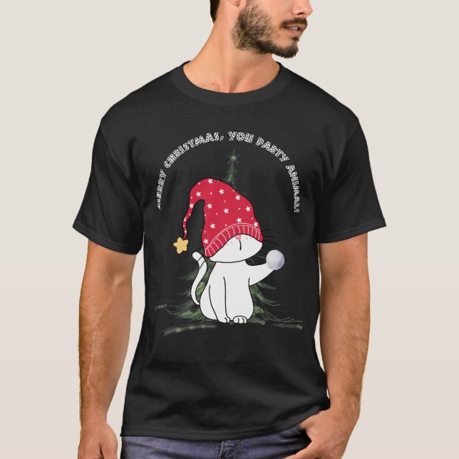 Merry Christmas, You Party Animal! T-Shirt (Vorderseite)
