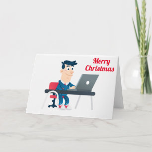 MERRY CHRISTMAS ZU EINER MITARBEITERKARTE UND FREU KARTE