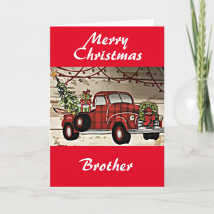 MERRY CHRISTMAS ZU meinem **BRUDER** Karte