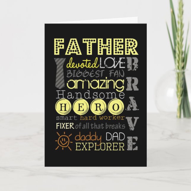 **MERRY CHRISTMAS** ZU MEINEM LIEBENEN "VATER" KARTE (Vorderseite)