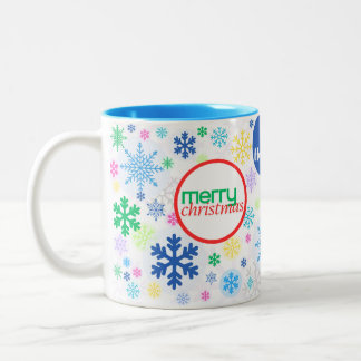 Merry Christmas! Zweifarbige Tasse