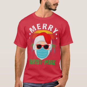 Merry ChristMask Weihnachtsmaske T-Shirt
