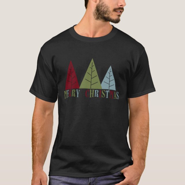 Merry Christmasrees Freunde T-Shirt (Vorderseite)
