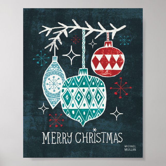 Merry Christmastime Ornaments Poster (Vorne)