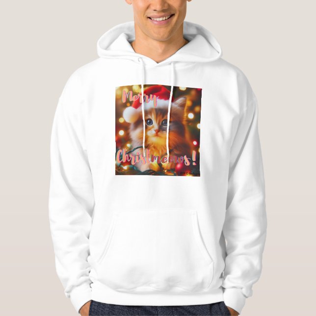 Merry Christmeows! Cat Hoodie (Vorderseite)