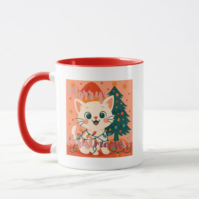 Merry Christmeows! Cat Tasse (Links)