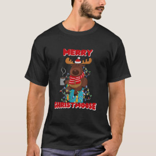 Merry Christmoose Drink Hot Chocolate Xma T-Shirt