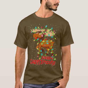 Merry Christmoose Funny Christmas Moose Xmas T-Shirt