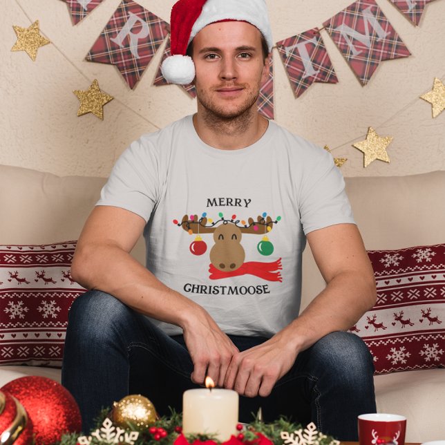 Merry Christmoose Funny Christmas T-Shirt (Von Creator hochgeladen)