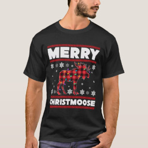 Merry Christmoose Funny Moose Weihnachtsgeschenke T-Shirt