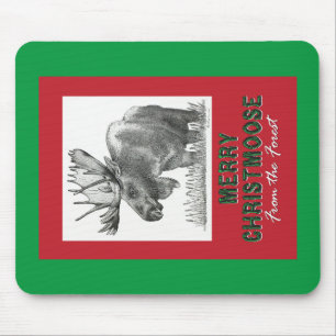 Merry Christmoose Mousepad