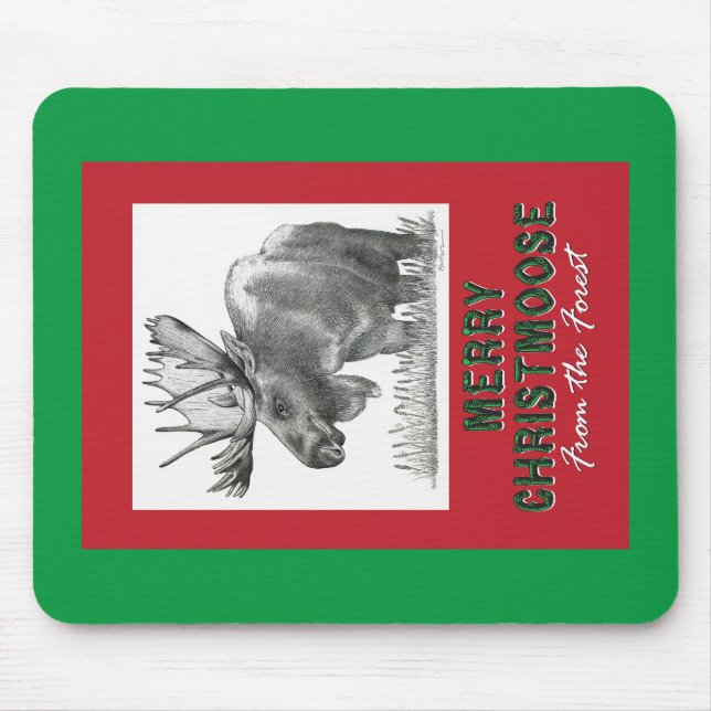 Merry Christmoose Mousepad (Vorne)