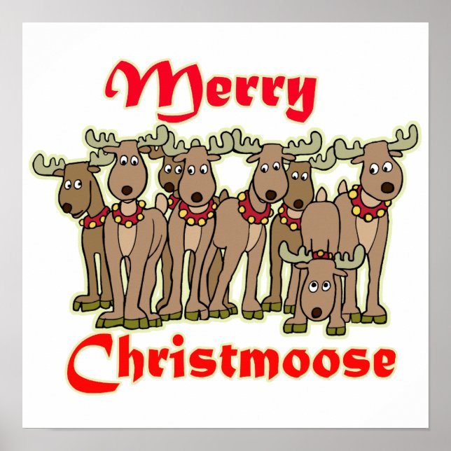 Merry Christmoose Poster (Vorne)